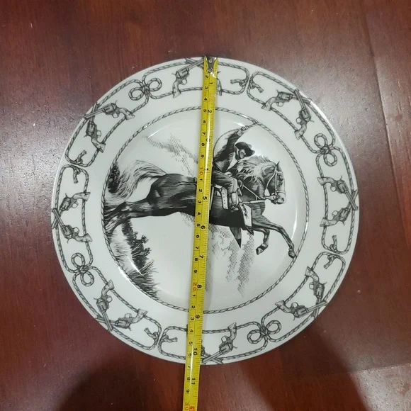 222 Fifth Slice of Life Cowboy dinner plate - Picture 5 of 5